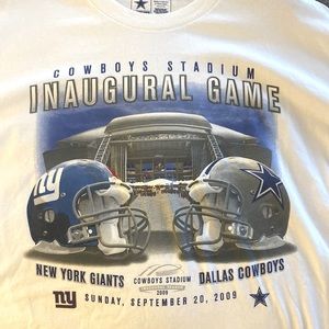 Inaugural Game Cowboys & Giants 2009 t shirt
